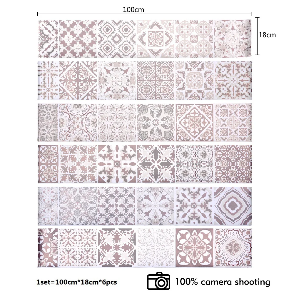 3d Аравийский Европейский узор плитка стены лестницы съемные наклейки из ПВХ водонепроницаемые обои керамическая роспись плакат для домашнего декора лестницы