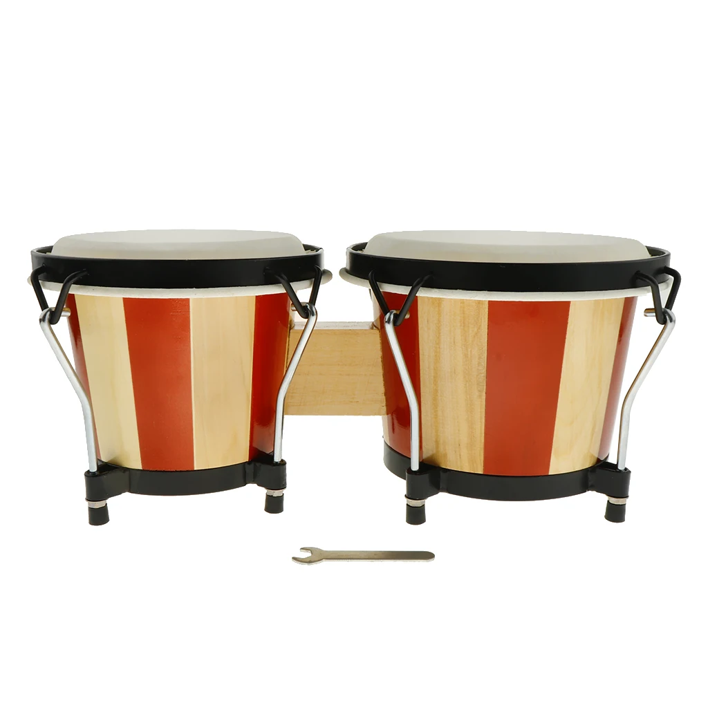 Деревянный Bongo барабан 6,5 дюймов+ 7,5 дюймов Детские ударные игрушки детский сад обучающий материал ударные инструменты