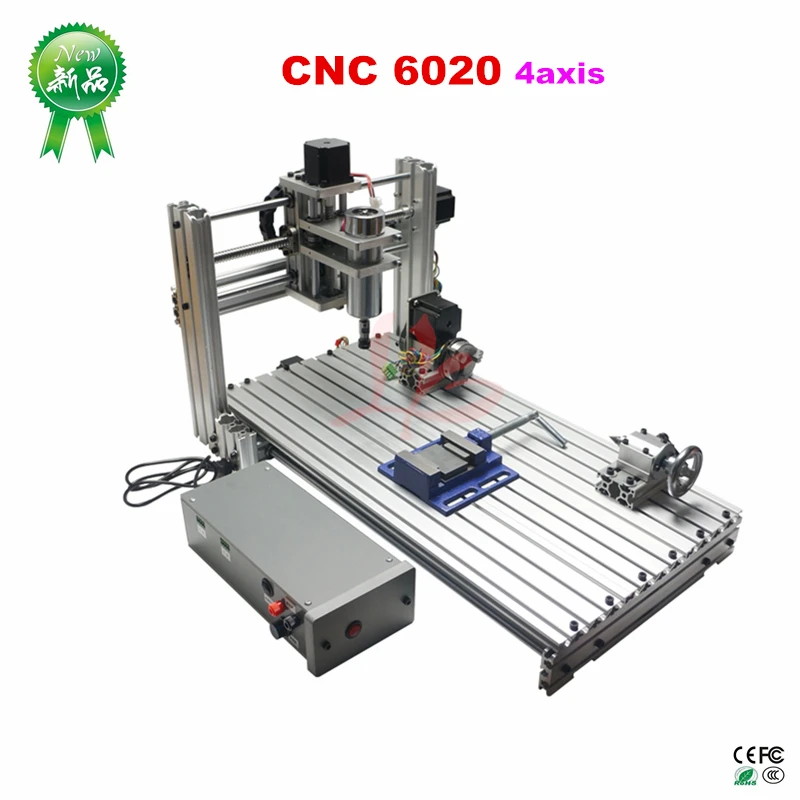  DIY cnc 6020 fresadora Puerto usb 4 ejes 5 ejes router para carpintería pcb grabado bola tornillo y