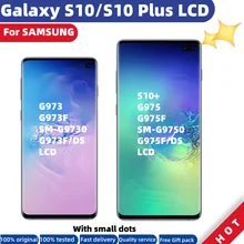 

ORIGINAL AMOLED Replacement For SAMSUNG Galaxy S10 LCD S10 Plus Display Touch Screen Digitizer S10+ G970F G975F LCD With Spots