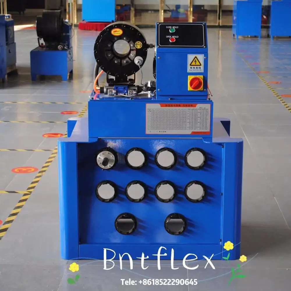 

hydraulic hose pressing machine HZ-P51 2 inch hydraulic hose crimping tool with 10 sets of dies and dies rack