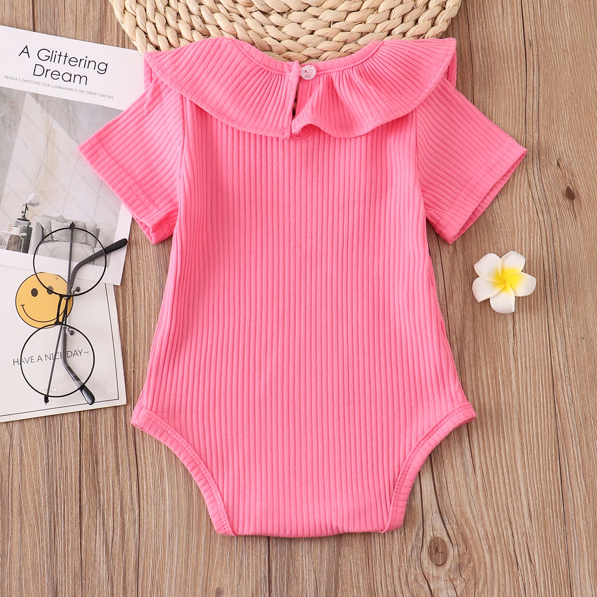 Newborn Infant Baby Rompers 0-2Y 2022 Spring Summer Candy Ruffles Jumpsuit New born Baby Girl Clothes Outfits baby knitted clothing set