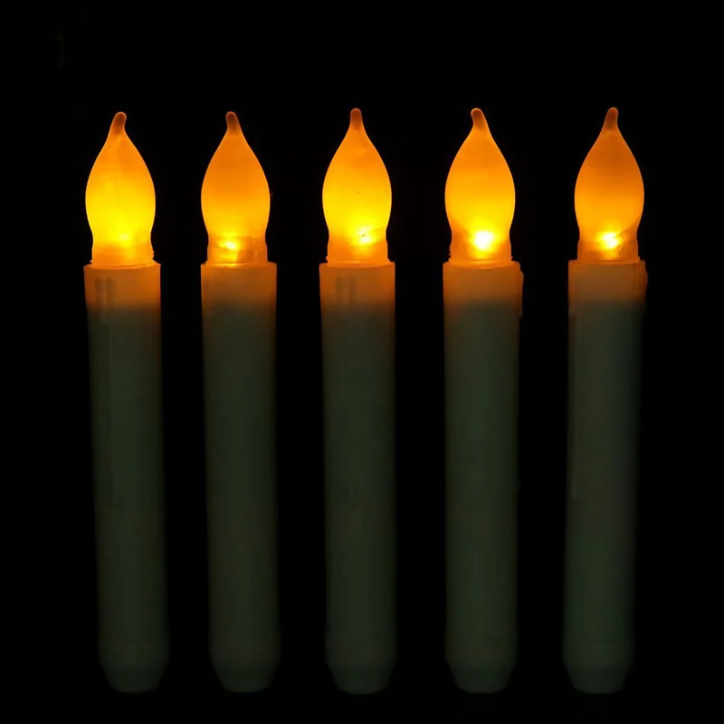 Беспламенные искусственные свечи Мерцающая свеча свет батарея tealight семья AA батарея желтый свет