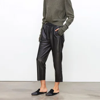 

New Haining 100% leather trousers in autumn in Europe and America