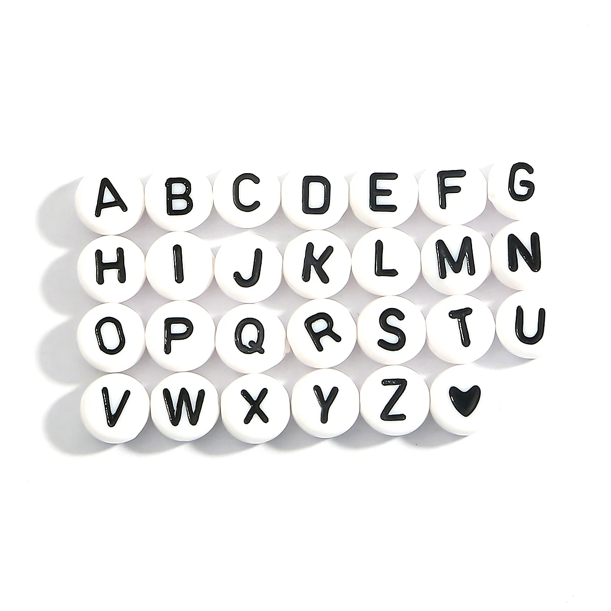 Wholesale 100Pcs 4x7mm Round Acrylic Oval Letter Alphabet Beads For Jewelry  Making Needlework Beads DIY Handmade Accessories