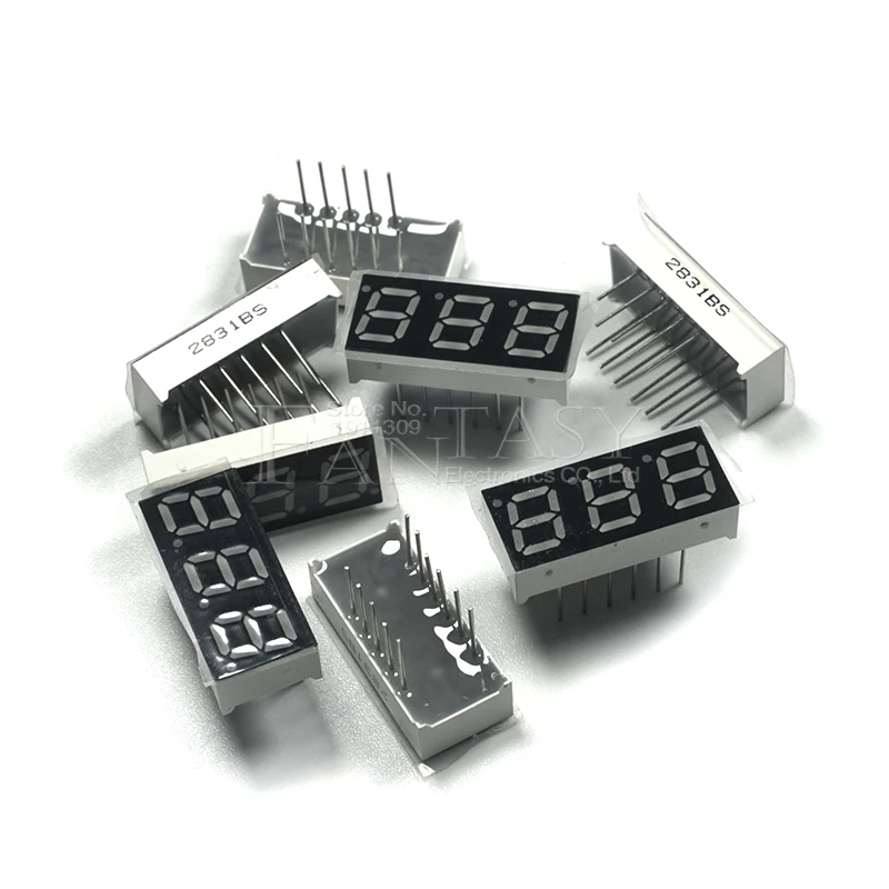 5pcs 7 segment 0.28 in Common Anode 3 Bit digital Tube 0.28" inch 0.28in. 7 segmentos LED Digital tube led digital tube display