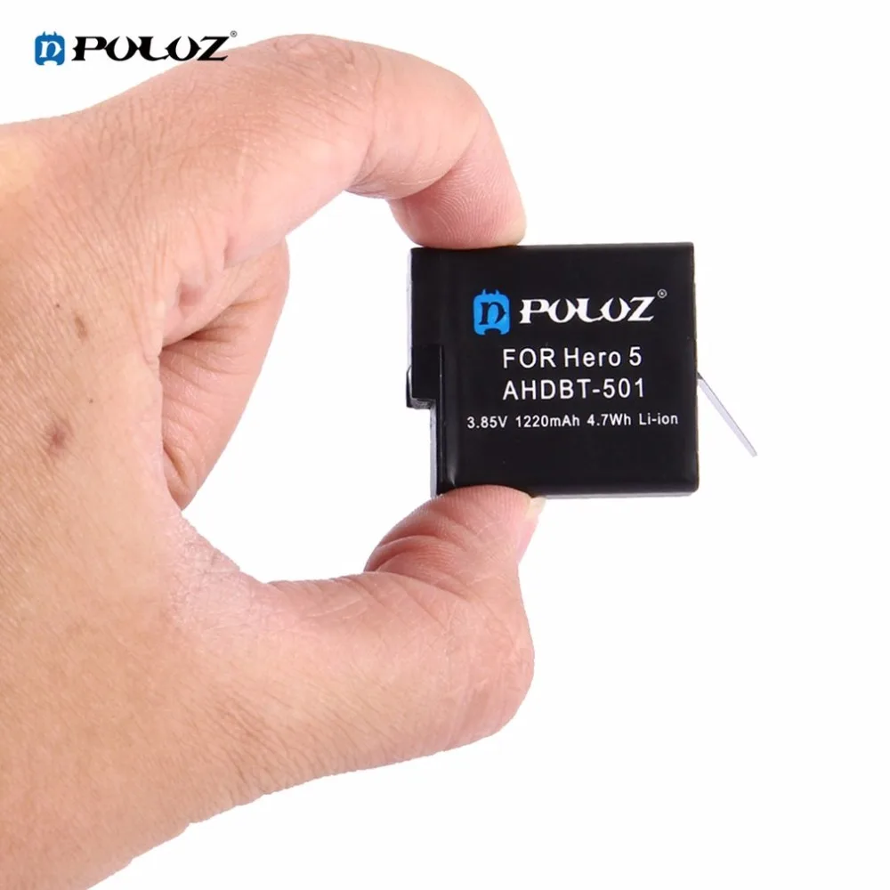 PULUZ PU188 без эффекта памяти 1220MAH 3,85 V сменная батарея литий-ионная аккумуляторная батарея подходит для Gopro Hero5