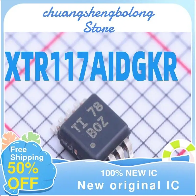 

10 шт. XTR117AIDGKR XTR117 MSOP8 BOZ новый оригинальный IC