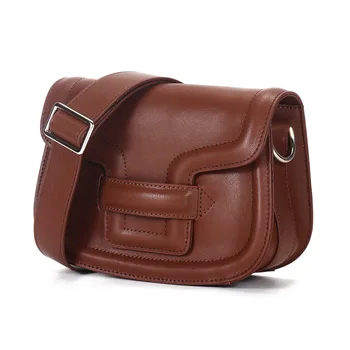 

Bags Women's New 2020 Cow Leather Retro Saddle Broadband Shoulder Messenger Luxury Handbags Women Bags Designer
