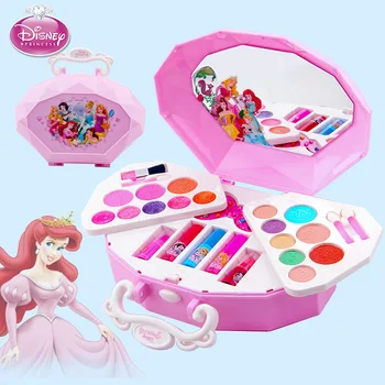 

disney girls Lollipop Cosmetics Beauty Toys Frozen elsa anna Material Fashion Pretend Play Girls Princess Makeup Box Sets