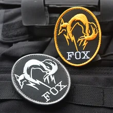 Лиса собака логотип значок PS4 Косплей черный OPS HI VIZ патч значок для рюкзак жакет