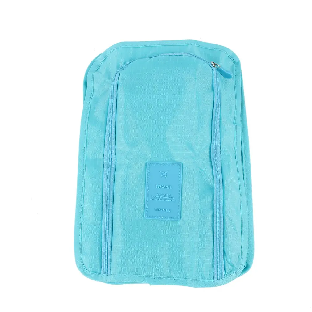 Light blue Водонепроницаемая сумка для обуви, переносная Экологичная сумка для хранения, органайзер, переносная сумка для обуви, сумка для багажа, сумка для переноски, держатель - Цвет: Light blue