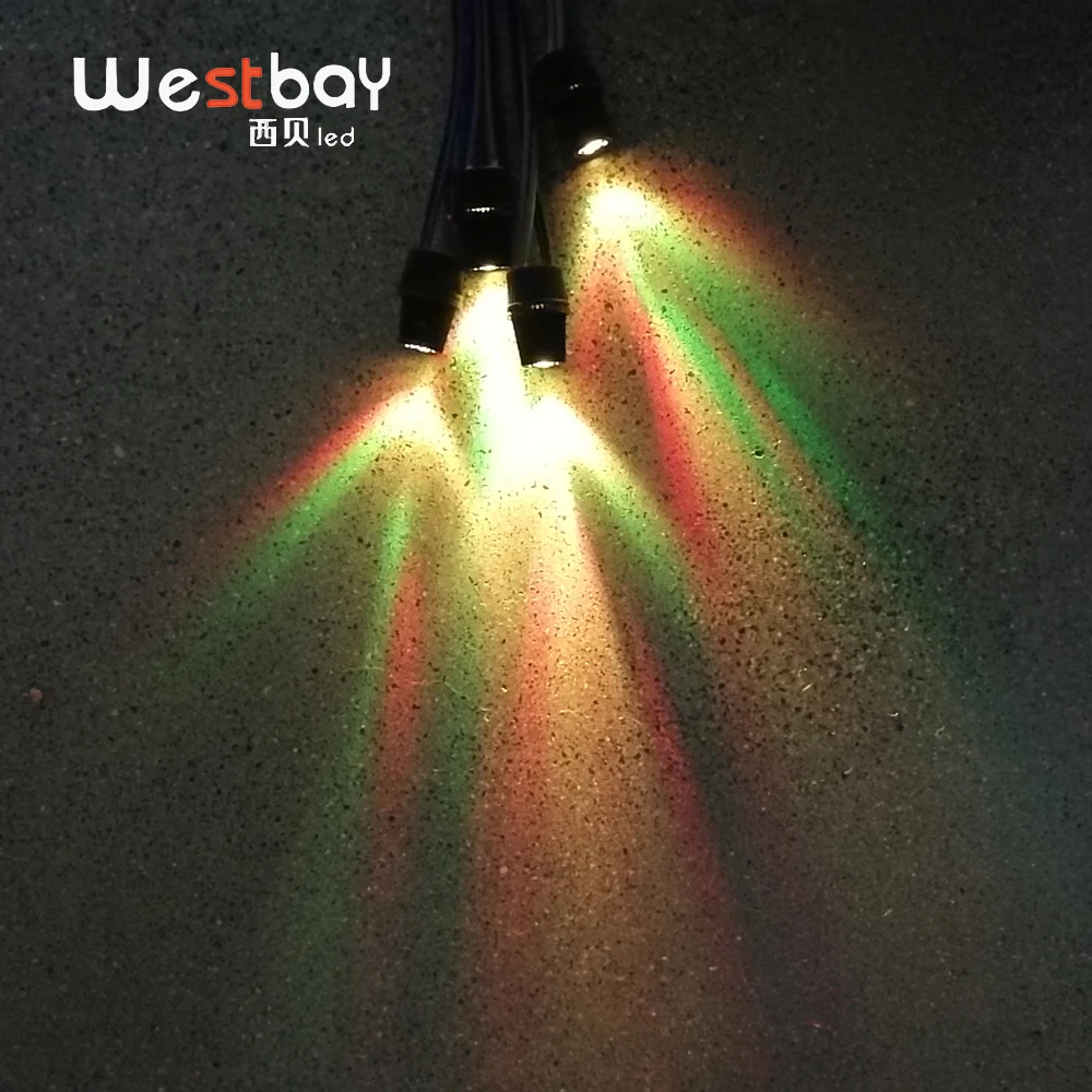 Westbay 2 Вт RGB светодиодный светильник из оптического волокна регулируемый