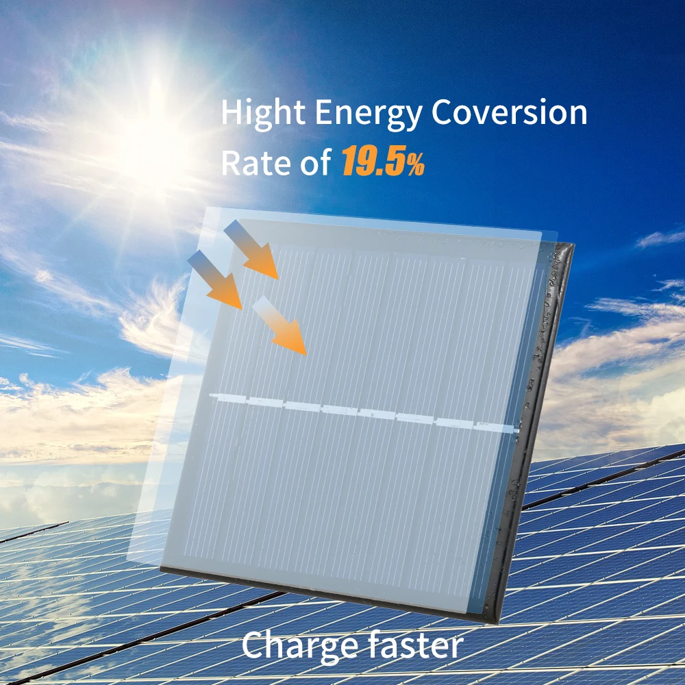 

1W/4V Solar Charger for 1.2V AA Rechargeable Battery Polycrystalline Epoxy Solar Panel Portable Solar Battery Carger