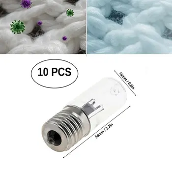 

10PCS 3W Ultraviolet Lamp Uv Sanitizer Light Bulb E17 Germicidal Lamp Killing Virus Mite Bacteria Quartz Lamp Wholesale