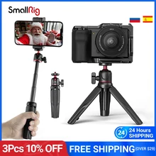 

Smallrig Phone Tripod Stand with Universal Clip Tabletop Mini Extendable Handle Selfie Stick For iPhone Sony Gopro Camera 3512
