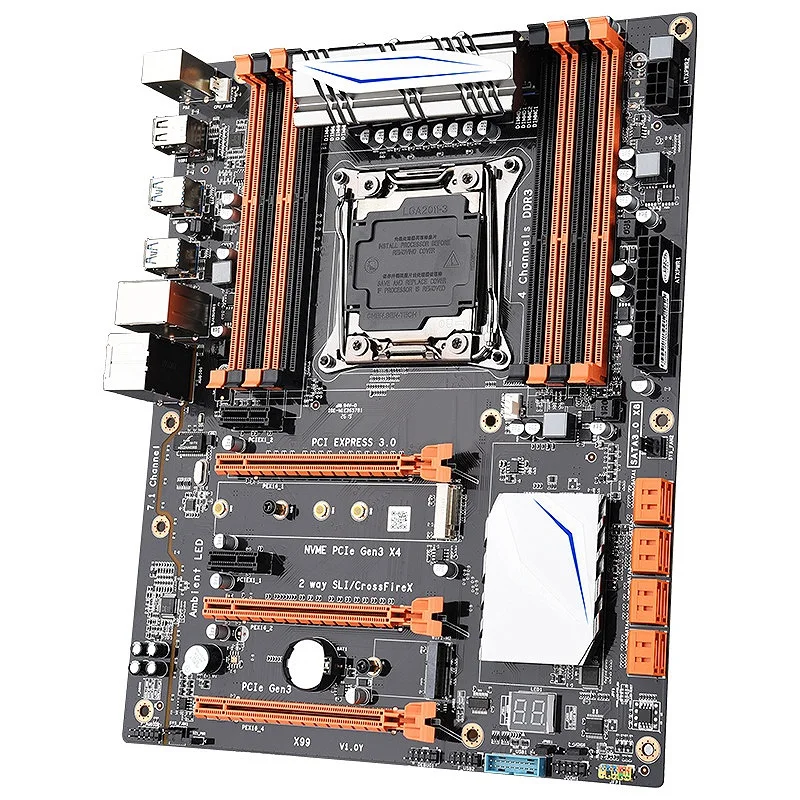 JINGSHA X99 LGA 2011-v3 материнская плата 4-канальный Ddr3 256G Ram, M.2 Ssd, Sata3.0, Usb3.0, Pcie 16X для Intel I7 E5-V3 2678 2669 2649