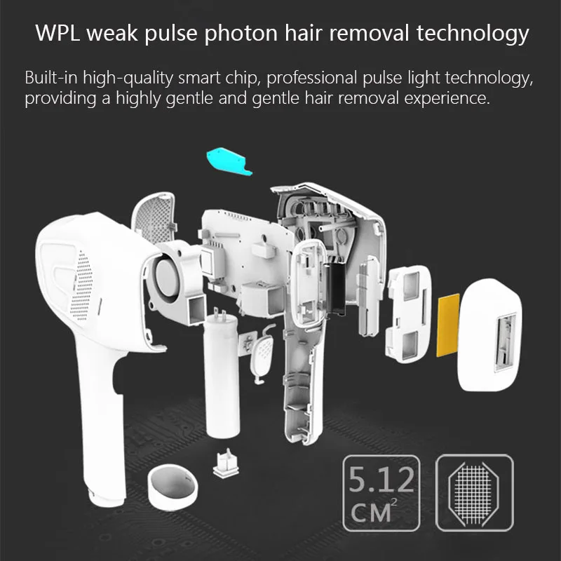 Kaufen 5 in 1 Laser Epilierer Gerät Permanent Haar Entfernung IPL Haar Entfernung Gesichts Haar Remover Für Frauen Mann Achselhöhle Bikini bart Beine