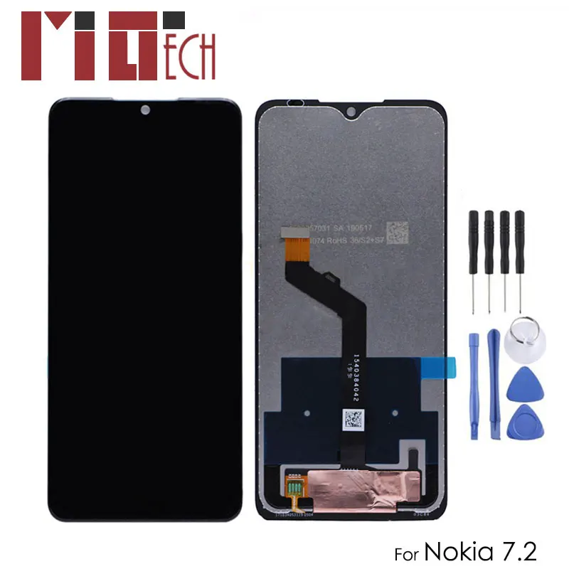 

LCD Display For Nokia 7.2 TA-1196 TA-1181 LCD For Nokia TA-1178 TA-1193 6.3" Touch Screen Digitizer Assembly Gorilla Replacement