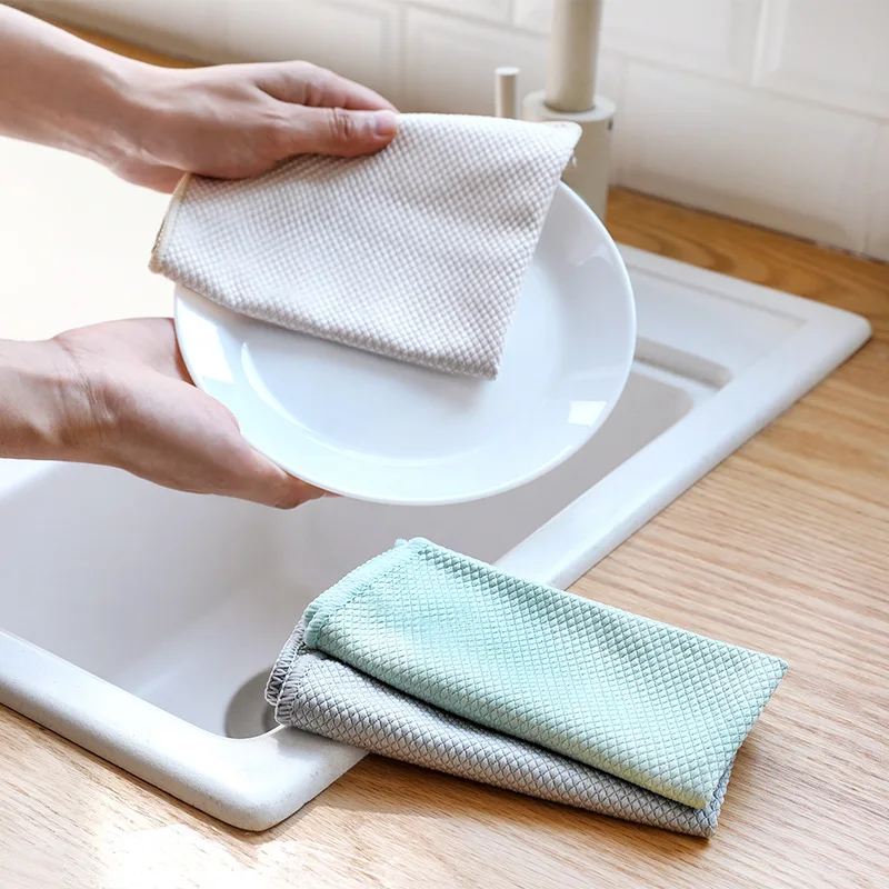 3Pcs/lot Cleaning Cloth for Glasses Microfiber Cloth for Kitchen Thicker Microfiber Towel for Cleaning Micro fiber Rag for Car