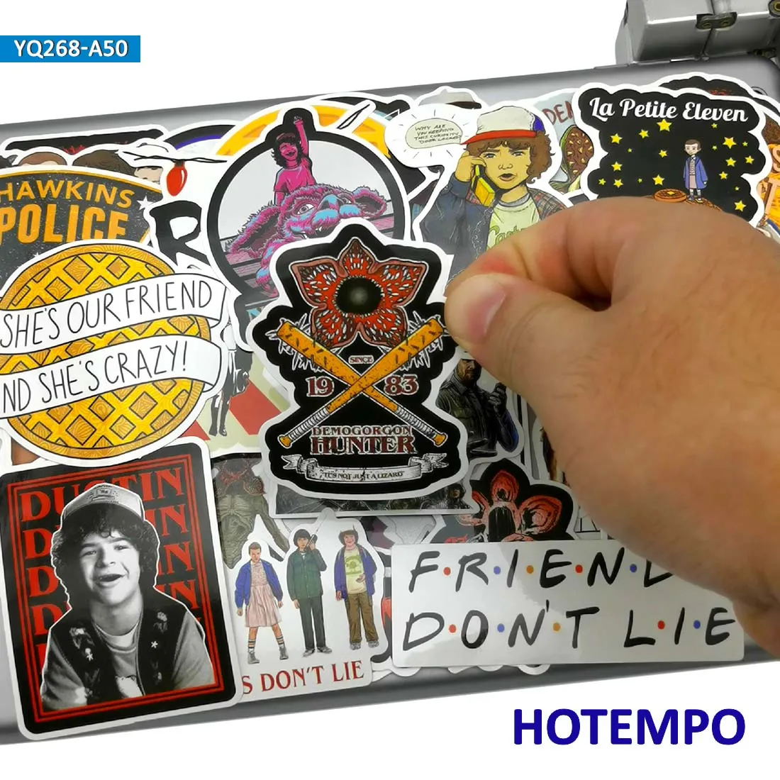 

50pcs Stranger Things US TV Sci-fi Thriller Stickers for Mobile Phone Laptop Luggage Suitcase Skateboard Bike Decal Waterproof