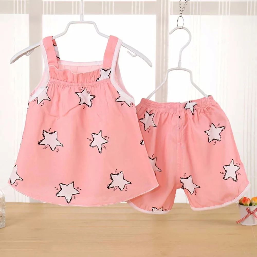 Baby Girls Clothes Set Shirt Shorts Suit 2pcs kids clothing set girls clothing set
