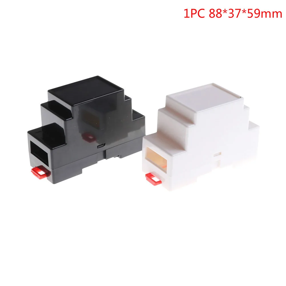 1PCS 88x37x59mm Plastic Electronics Box Project Case DIN Rail PLC Junction | Обустройство дома