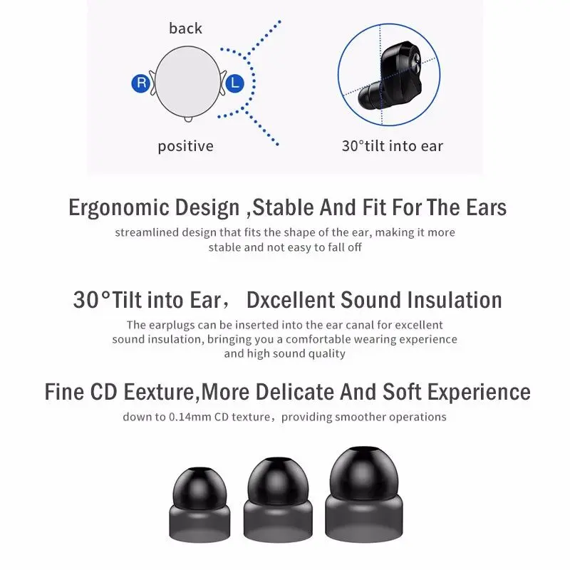 M16 мини Беспроводной Bluetooth 5,0 наушники спортивные наушники HiFi стерео, бинауральный HD вызова для Xiaomi Redmi SamSung