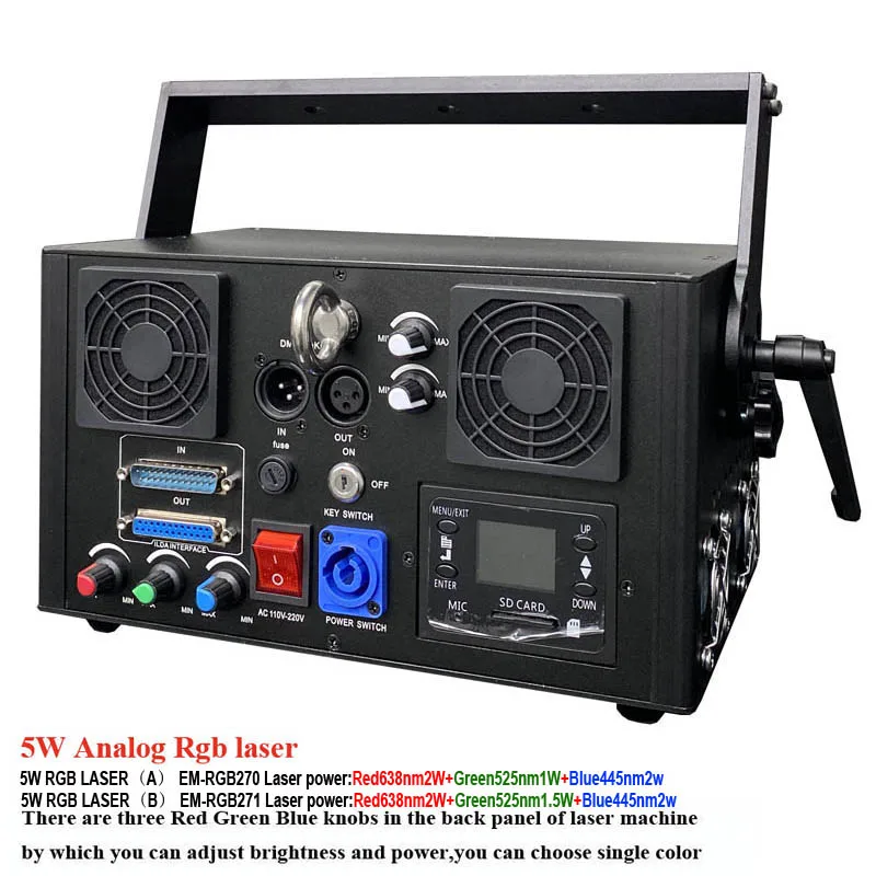 Быстрая доставка лазер 5000 МВт rgb DMX512 анимационный ILDA 5 Вт лазерное сценическое