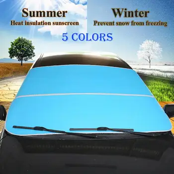 

Front Windshield Snow Cover shield Ice Removal Wiper Visor Protector All Weather Winter Summer Car window sunshade #1010