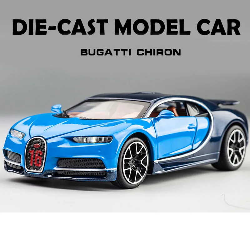 Распродажа литая модель автомобиля масштаб 1:28 металлический сплав Bugatti Chiron
