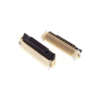 

10pcs FFC FPC connector 0.50 mm 24 Pin Vertical PCB Mount SMD Cross Part FH12-24S-0.5SV Header ZIF Sockets Gold plated Contact
