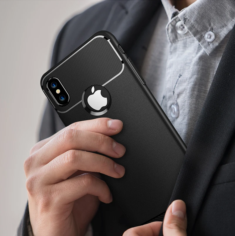

Silicone Cases For iPhoneiPhone XS X XR 7 8 Plus Luxury Soft TPU Case Capa For iPhone Xs Max Xr 6 6S PLUS Shockproof Cover Coque