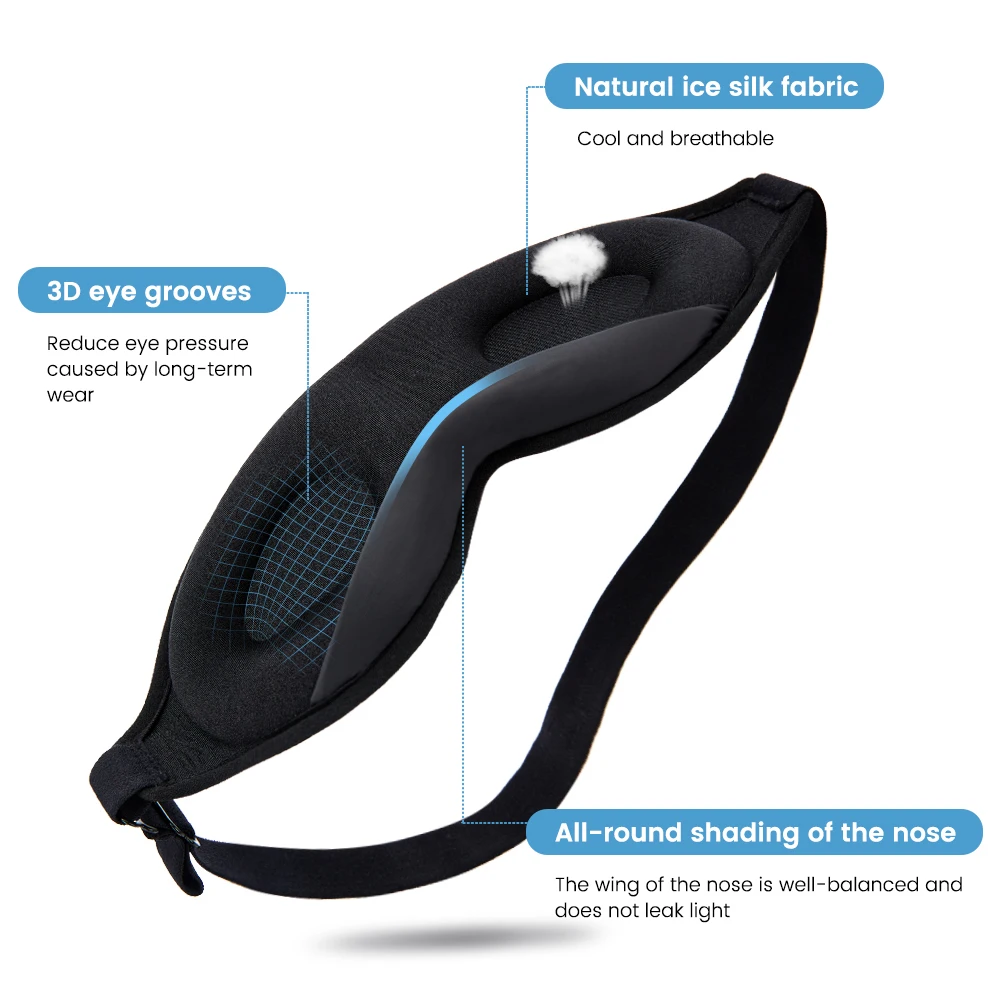3D Sleeping Mask Eye Mask for Sleeping Soft Unisex Eye Patches Comfort Face Eyeshade Breathable Block Out Light Eye mask,eye patch