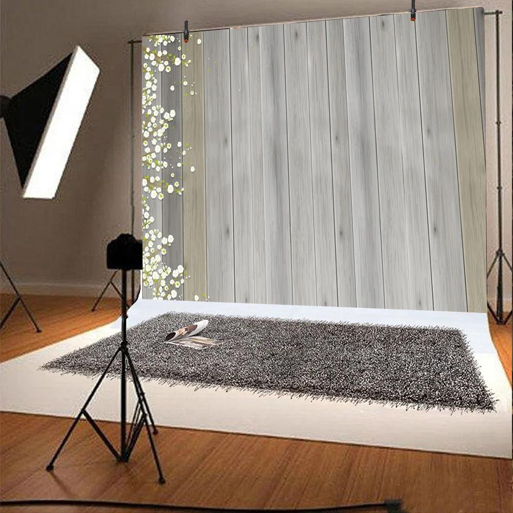 MTMETY Wood Floor Backdrop For Baby Shower Photography Background Wedding Backdrop Photo Studio Party Decroation