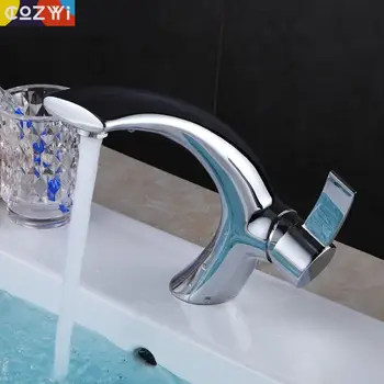 

Hot And Cold Water Kitchen Faucets Brass Thicken Body Chrome Plate Deck Mounted Lead Free Torneira Cozinha Sink Tap Faucet