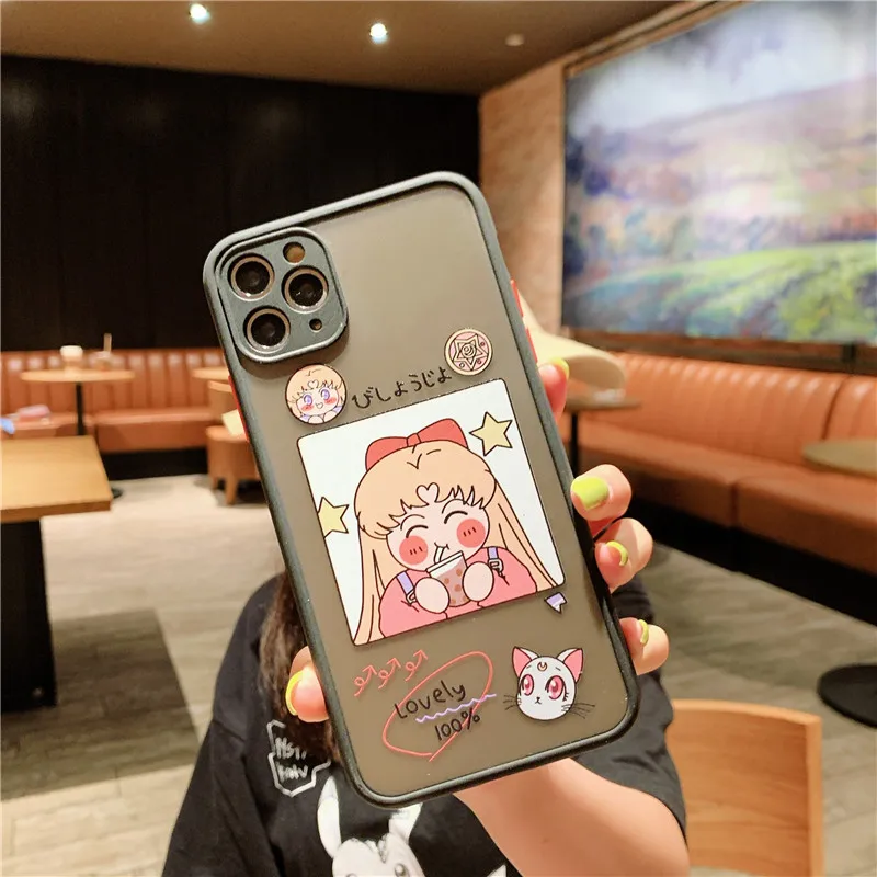 Милый Сейлор Мун для iphone 11 Pro Max 7 8 plus X XR XS чехол телефона модная задняя крышка с
