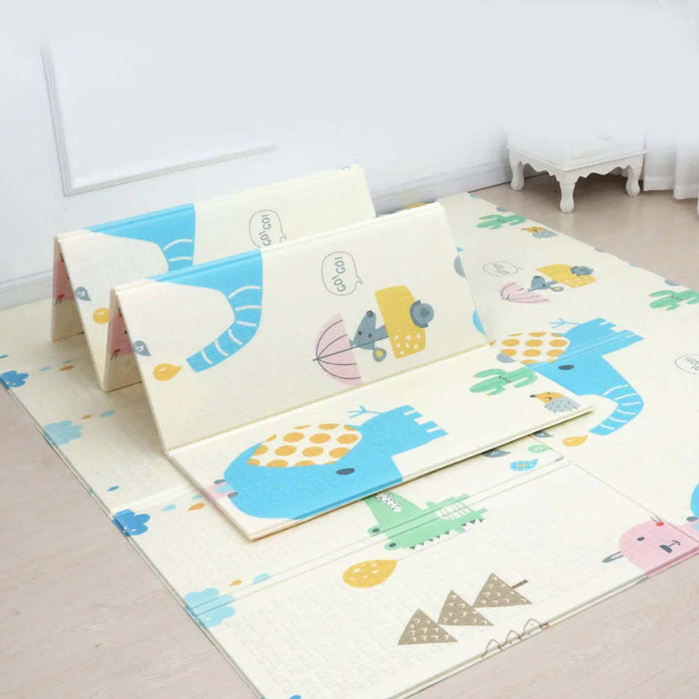 Новинка, 200*180 см, Tapete Infantil, 1 см, толстый Детский ковер, игровой коврик, пенный коврик-пазл, детский коврик для ползания, детский складной коврик - Цвет: B Folding mat
