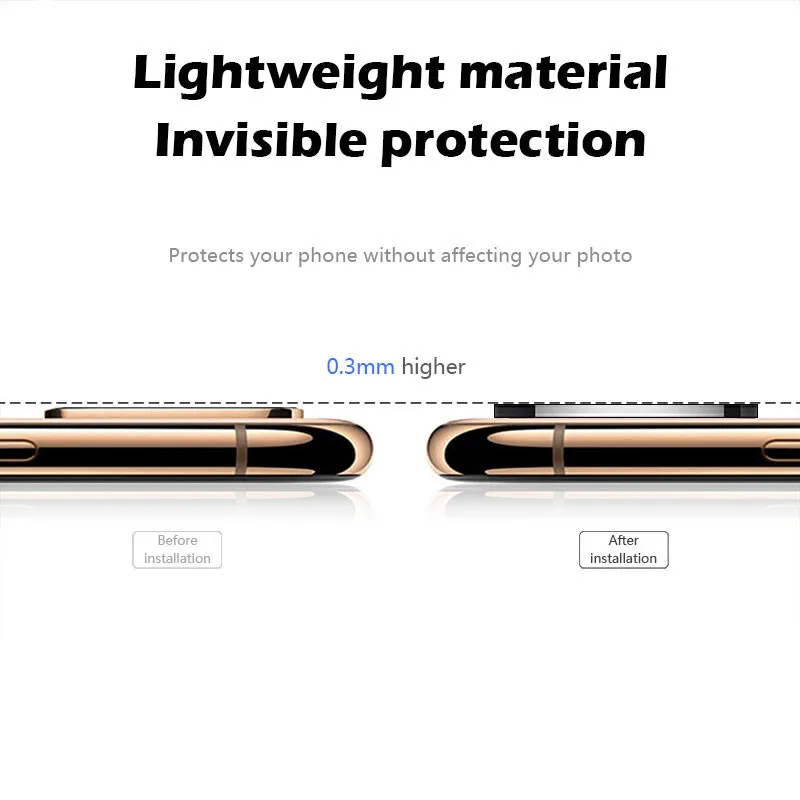 Металлическая крышка объектива для iPhone 11 Pro Max объектив для iPhone X XR XS Max Защита объектива камеры