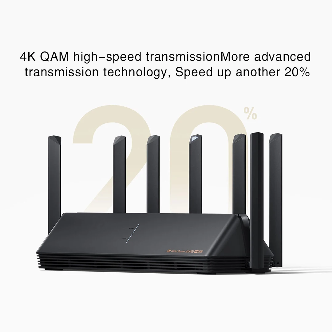 Xiaomi-ax6000 aiotメッシュルーター,6000mbsおよび512mb,wifi6 vpn,外部ネットワーク信号,qualcomm  cpu,mihomeアンプ,新規