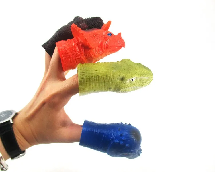 

5 Pieces/set Jurassic Dinosaur Toys Finger Toys Parentchild Anime Interactive Toys Children Gift Free Shipping