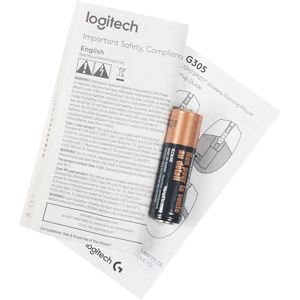 Мышь Logitech G305 Lightspeed серый оптическая(12000dpi) беспроводная USB(5but