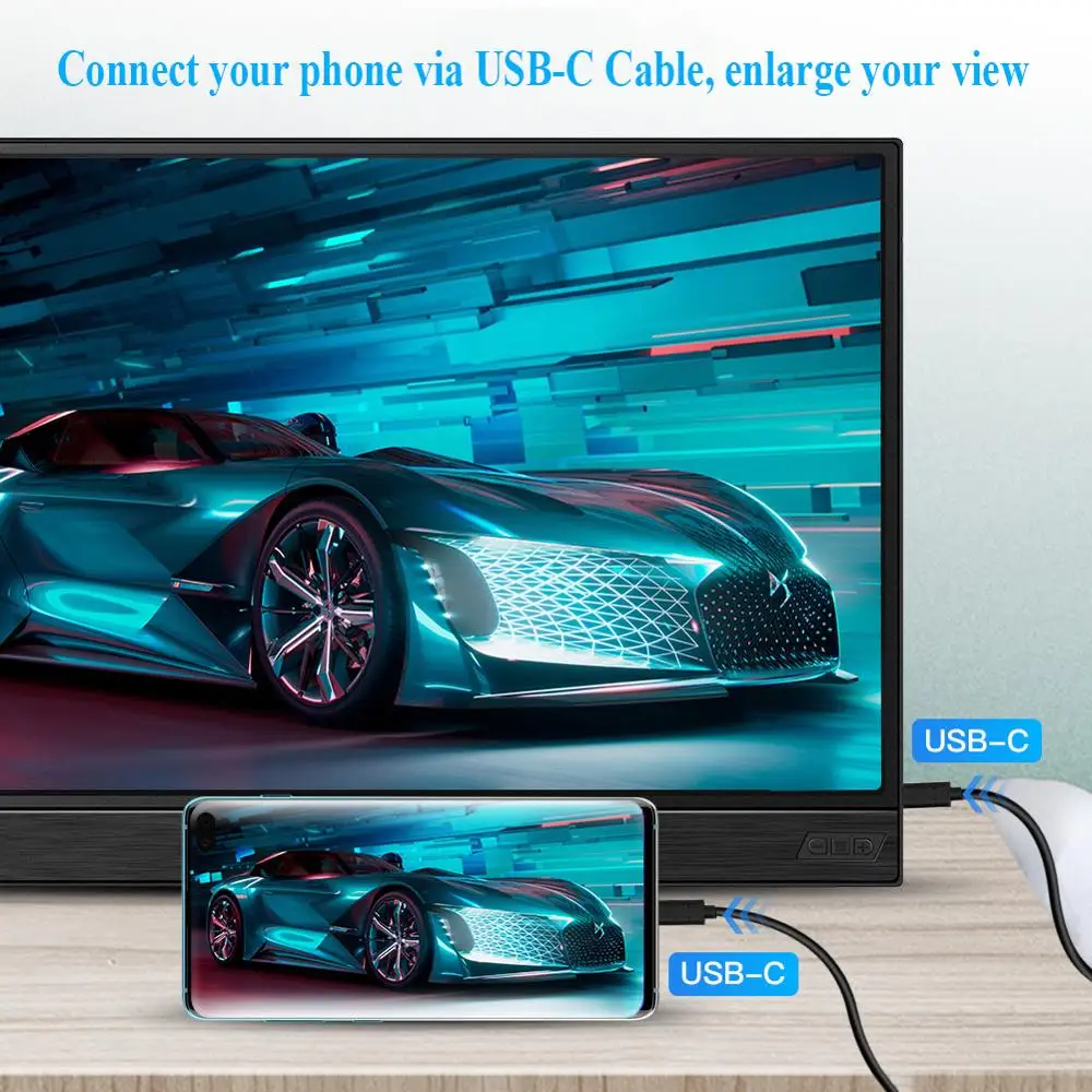Eyoyo EM15K Portable monitor 15 6 HDR LCD HDMI USB Type C IPS Screen for PC 3