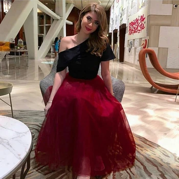 

New Arrival Black Red Short Evening dress 2020 Formal dress party Robe soiree abendkleid ever pretty Prom evening dresses