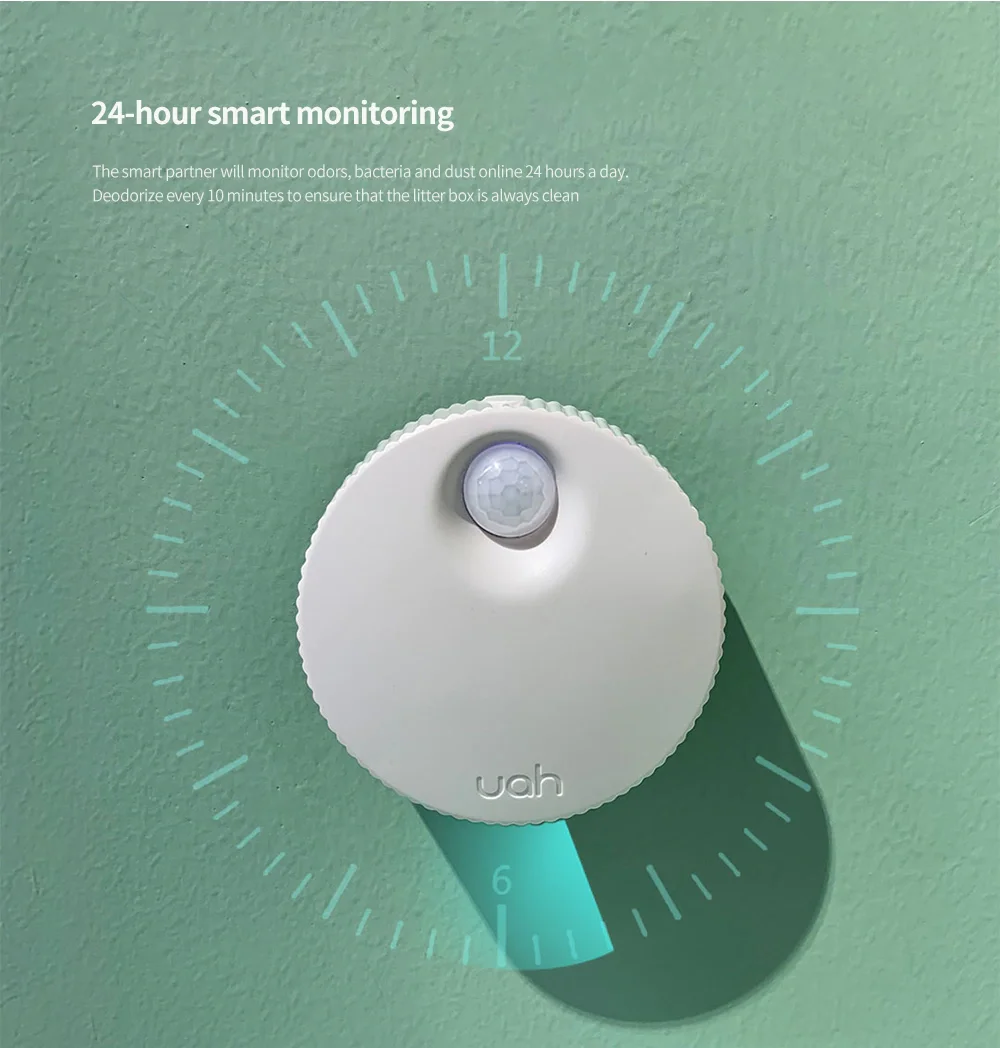 Intelligent Smell Purifier Cat Litter Box Deodorant Partner Pet Deodorizer 24-hour smart monitoring