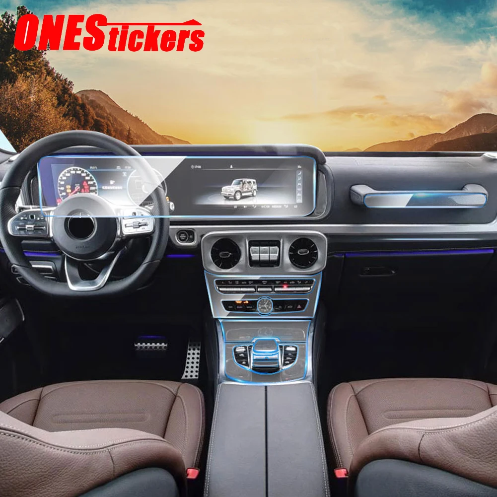 Защитная пленка для центральной консоли автомобиля Mercedes Benz G Class G463 G350 G500 G550 AMG G63