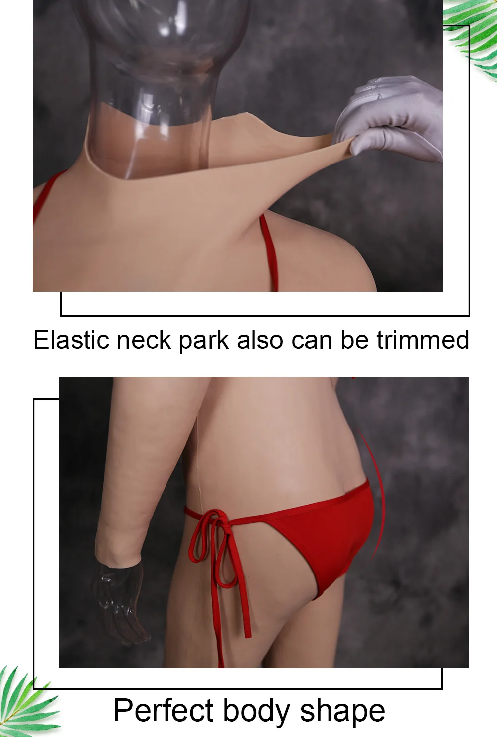 5TH No Oil Artifical Vagina Silicone Bodysuit D CUP Silicone Breast Forms Fake Boobs Real Pussy For Crossdresser Sissy Drag Queen (4)