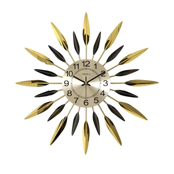 

Large Luxury Wall Clock Art Modern Design Golden Geometric Silent Living Room Creative Wall Clock Nordic Home Decor Clock DA60WC