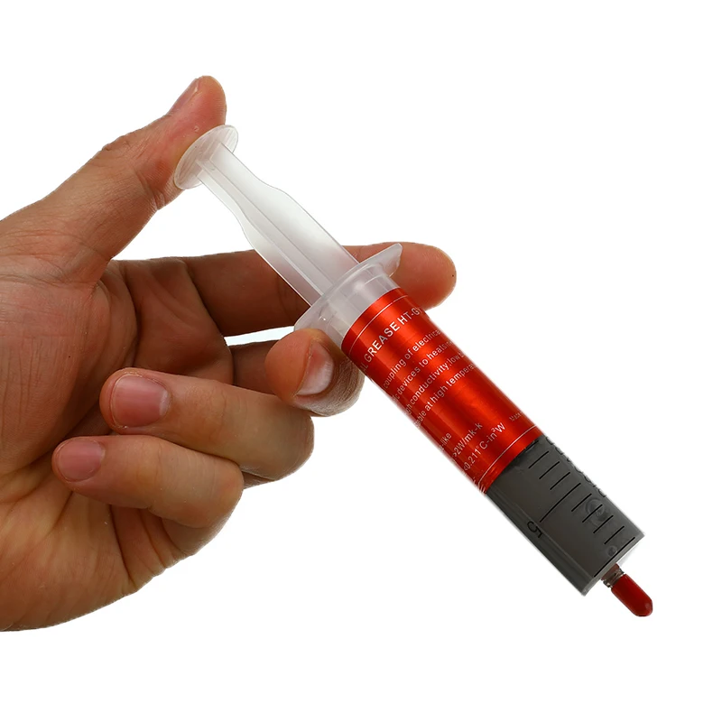 1pcs Syringe Thermal Grease Gray CPU Chip Heatsink Paste Conductive Compound ABS Cooling Radiator Cooler for PC 30g