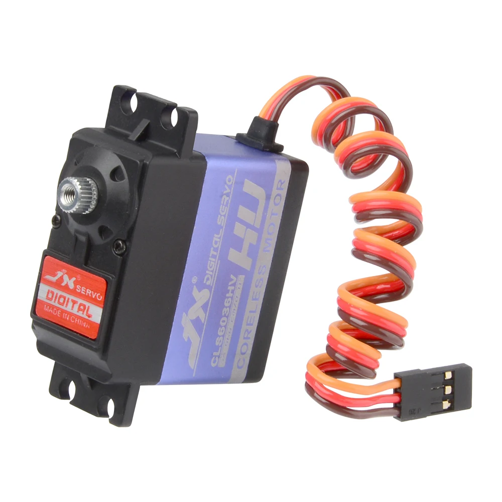 Coreless de jx Sobresselentes do Helicóptero de rc 35kg para Peças Servo Digital Cls6036hv 7 Servo digital coreless de jx cls6036hv 35kg